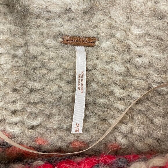 Free People Chunky Knit Sweater Women's Size M Alpaca Blend - Picture 11 of 16